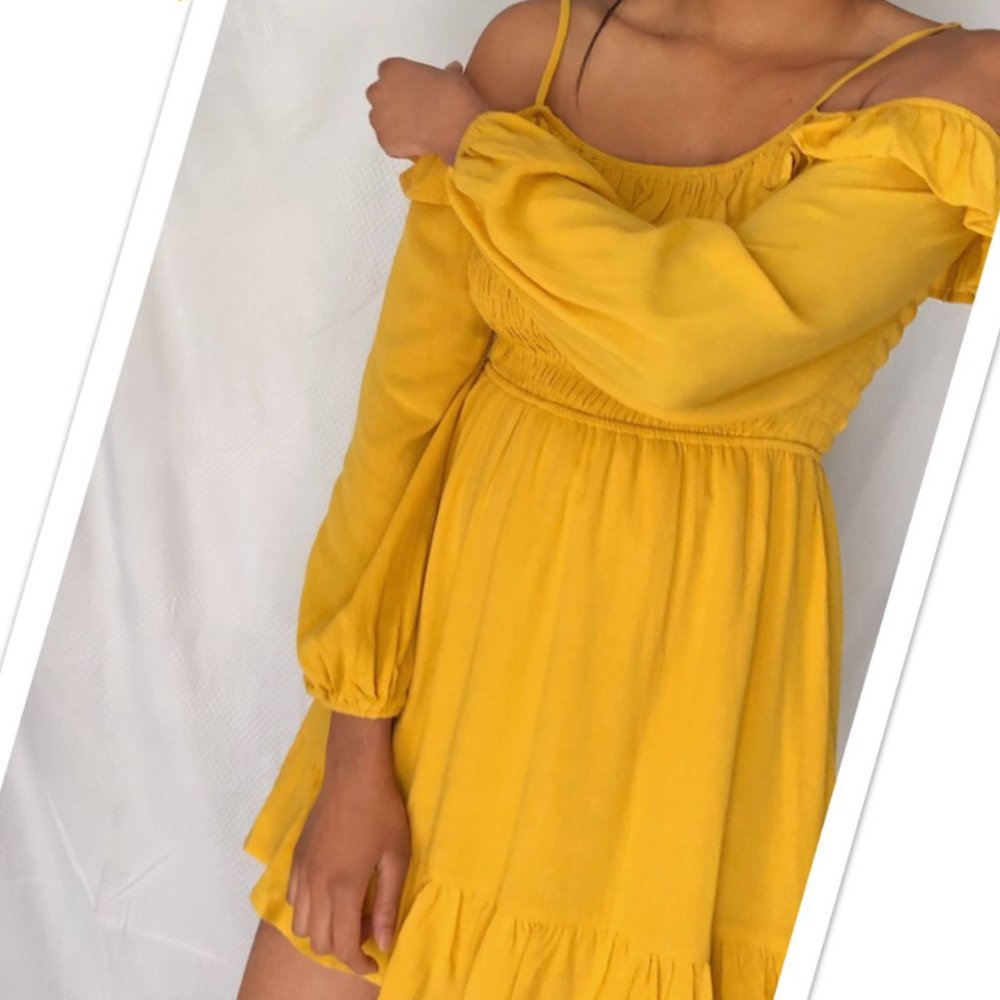 Mango Smocked Mini Dress